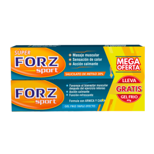 FORZ SUPER SPORT CREMA X 60 GR GRATIS FORZ SPORT GEL FRIO X 60 GR