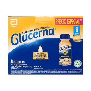 GLUCERNA LIQUIDO VAINILLA X 237 ML PACK X 6 UND