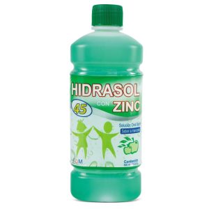 HIDRASOL 45MEQ CON ZINC MANZANA X 500 ML