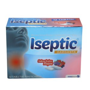 ISEPTIC GARGANTA FRUTOS ROJOS X 12 TABL