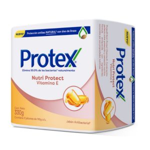 JABON BARRA PROTEX NUTRI PROTECT VITAMINA E X 110 GR X 3 UND