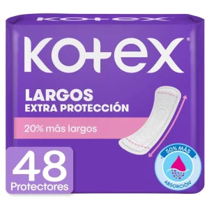 PROTECTORES DIARIOS KOTEX LARGOS X 48 UND