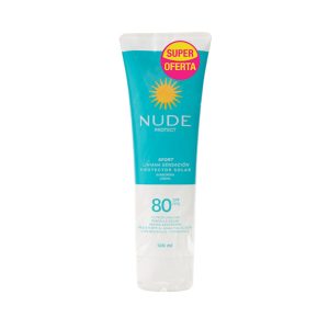 PROTECTOR SOLAR NUDE SPORT SPF 80 X 120 ML X 2 UND SUPER OFERTA