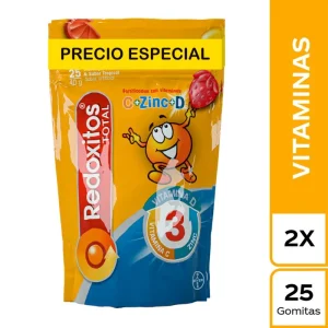 REDOXITOS TOTAL NARANJA DOS BOLSAS X 25 GOMAS PRECIO ESPECIAL