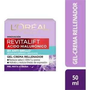 REVITALIFT ACIDO HIALURONICO GEL-CREMA RELLENADOR ANTI-BRILLO X 50 ML