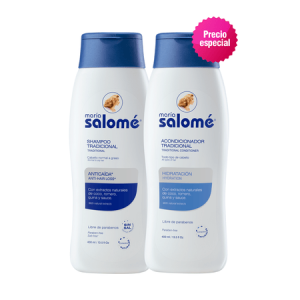 SHAMPOO MARIA SALOME X 400 ML + ACONDICIONADOR X 400 ML PRECIO ESPECIAL
