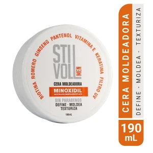 STILVOLL MEN CERA MOLDEADORA CON MINOXIDIL X 190 ML
