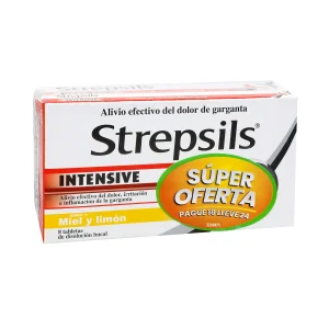 STREPSILS INTENSIVE MIEL Y LIMON PAGUE 18 LLEVE 24 TABL