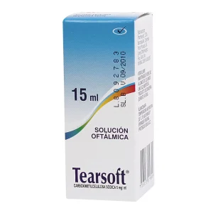 TEARSOFT CARBOXIMETILCELULOSA 5 MG OFTALMICO X 15 ML