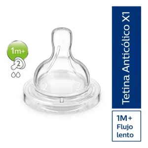 TETINA AVENT ANTI COLICO FLUJO LENTO 1M+ X 1 UND