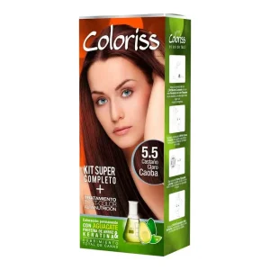 TINTE COLORISS KIT 5.5 CASTANO CLARO CAOBA