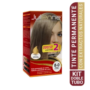 TINTE JULIENNE ESTUCHE DOBLE RUBIO CLARO 8-0