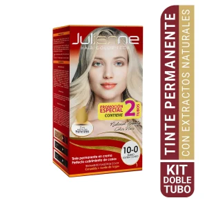 TINTE JULIENNE ESTUCHE DOBLE RUBIO EXTRA CLARO 10-0