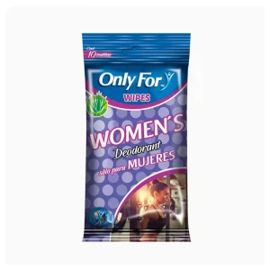 TOALLAS HUMEDAS ONLY FOR DESODORANTE MUJER X 10 UND