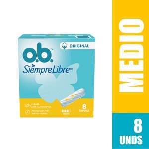 TAMPON O.B MEDIO X 8 UND