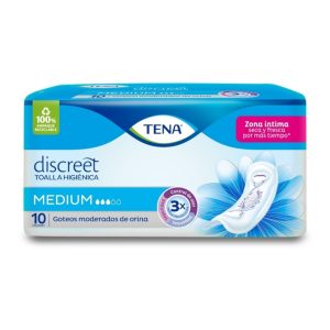 TENA MUJER MEDIANO X 10 UND