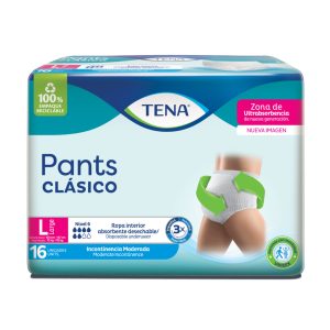TENA PANTS CLASICO TALLA L X 16 UND