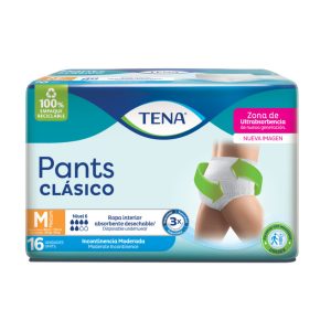 TENA PANTS CLASICO TALLA M X 16 UND