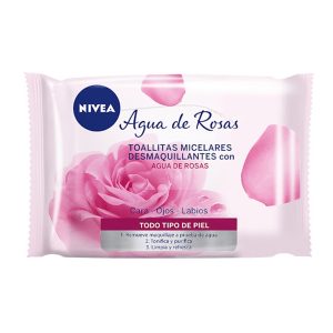 TOALLITAS MICELARES DESMAQUILLANTES NIVEA AGUA DE ROSAS X 25 UND