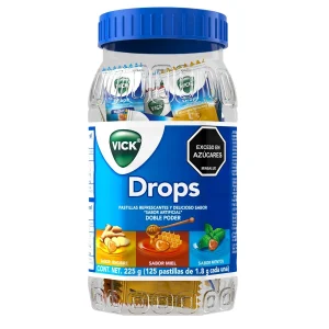 VICK GENGIBRE MIEL Y MENTOL X 125 PASTILLAS