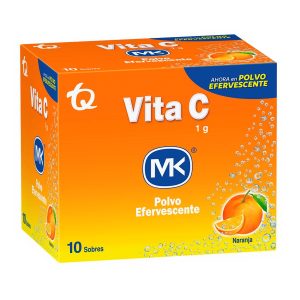 VITA C POLVO EFERVESCENTE NARANJA X 10 SOBRES