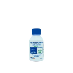 ACETATO DE ALUMINIO LOCION CORPORAL PH 4.5 - 5.5 CON ALOE VERA-COLAGENO-CANNABIS - FCO x 120 ML