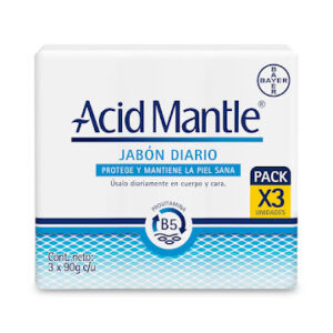 ACID MANTLE LOCION - FCO x 120 ML - PREPACK x 3 UND + 1 JABON ACID MANTLE x 90 GR - GRATIS 1 JABON ACID MANTLE x 90 GR  - OFERTA ESP.