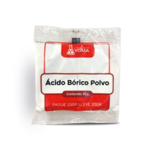 ACIDO BORICO BOLSA X 25 SOBRES X  20 GR