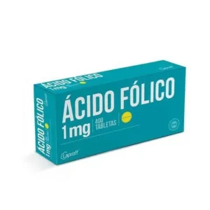 ACIDO FOLICO TAB 1MG CAJAX400