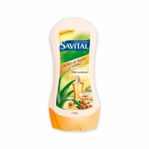 ACONDICIONADOR SAVITAL CON ACEITE DE ARGAN Y SABILA BRILLO LUMINOSO - MEGATARRO x 490 ML