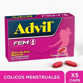 ADVIL FEM 400 MG/65 MG - CAJA x 5 TAB REC.