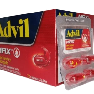 ADVIL MAX IBUPROFENO 400 MG X 100 CAP
