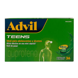 ADVIL TEENS IBUPROFENO 200 MG X 36 CAPS