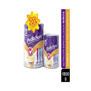 ALI - PEDIASURE POLVO - LATA x 900 GR SABOR VAINILLA + PEDIASURE - LATA x 400 GR VAINILLA- 20% DESC. PRECIO ESPECIAL - OFERTA