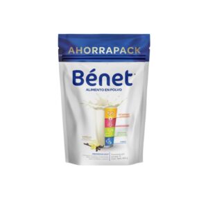 ALIMENTO EN POLVO BENET CON VITAMINAS Y MINERALES - DOYPACK x 400 GR - SABOR VAINILLA AHORRO PACK