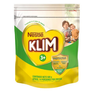 ALIMENTO LACTEO KLIM 3+ DHA BOLSA X 500 GR
