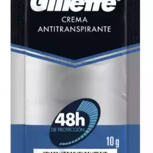 ANTITRANS. GILLETTE CREMA - RISTRA x 12 SACHETS x 10 GR C/U