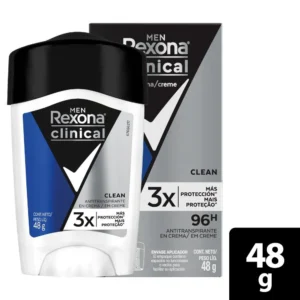 ANTITRANS. REXONA MEN CLINICAL CREMA - POTE x 48 GR - OFERTA PRECIO ESPECIAL