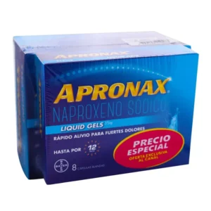 APRONAX  LIQUID GEL 275 MG - PREPACK - CAJA x 50 CAPS BLANDAS + CAJA x 8 CAPS BLANDAS - OFERTA ESP.