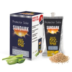 ARAWAK PROTECTOR SOLAR SUNDARK ADULTOS GEL FACIAL & CORPORAL SPF 60+ - CAJA x 12 SOBRES