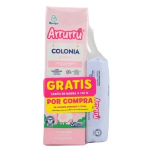 ARRURRU COLONIA ORIGINAL ROSADO - FCO x 120 ML + JABON ARRURRU - BARRA x 110 GR - OF