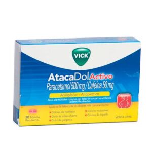 ATACADOL ACTIVO 500 MG/50 MG - CAJA x 20 TAB