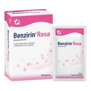 BENZIRIN ROSA 0.498 GR POLVO PARA DUCHA VAG - CAJA x 10 SOB x 9.4 GR C/U