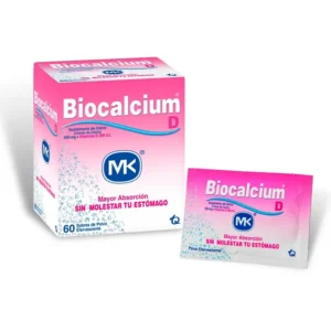 BIOCALCIUM D 500MG/200UI POLVO EFERV - CAJA x 60 SOB x 4.44 G C/U - PRECIO ESPECIAL