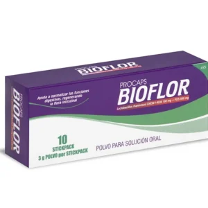 BIOFLOR 100 MG/500 MG POLVO PARA SLN ORAL - CAJA x 10 SOBRES x 3 GR C/U
