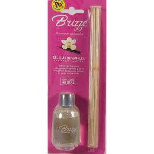 BRIZZE PALITOS DE RATTAN DELICIAS DE VAINILLA - FCO x 40 ML