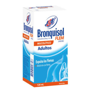 BRONQUISOL FLEM ADULTOS CARBOCISTEINA 250 MG/5 ML X 120 ML