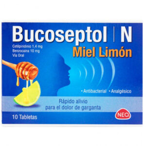 BUCOSEPTOL MIEL LIMON CAJA x 10 TAB