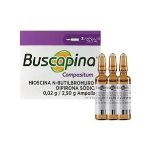 BUSCAPINA COMP 0.02 G/2.50 G 5 ML SLN INY - CAJA x 3 AMP