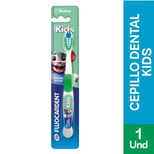 CEPILLO DENT FLUOCARDENT KIDS VERDE RATON NIÑO - BLISTER x 1 UND